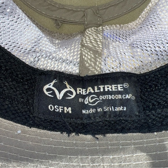 Realtree Mens Camo Safari Style Large Brim Hunting Hat (small Light Stains, PIC) - Picture 6 of 8